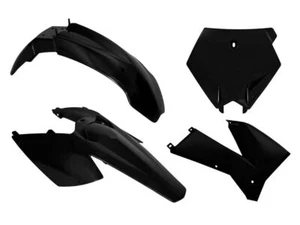 Kit de plástico Rtech se adapta a KTM EXC SX 125 200 250 300 400 450 525 03-07 negro - Imagen 1 de 1