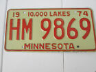 AMERICAN  LICENSE PLATE FROM MINNESOTA