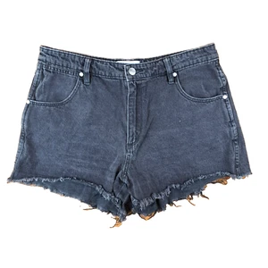 Wrangler Drew Shorts Womens Size 12 Black Hot Pants Raw Hem Beachy Summer Denim - Picture 1 of 20