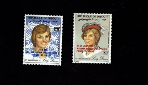 Djbouti sc#C158-9 (1982) Complete MNH Cover