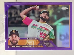 2023 Topps aggiornamento cromato USC189 Michael Wacha Rookie rifrattore viola/250 - Foto 1 di 2