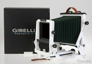 GIBELLINI ** PROXIMA 45 ** 4 x 5 pulgadas. CÁMARA DE VISUALIZACIÓN EN BLANCO Y VERDE / NUEVA EN CAJA - Imagen 1 de 10