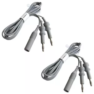 Gromed Bipolar Forceps Cable Autoclavable 3 meter Silicone Cord - Pack of 2 - Picture 1 of 3