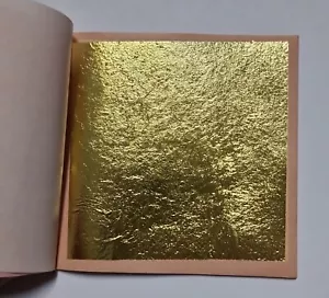 25 Blätter lose GOLD BLATTGOLD Essbar 24 K Ikone vergolden Goldleaf gilding Or - Bild 1 von 2