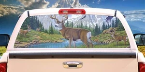 Autocaravana Deer #5 Buck Mountains Forest ventana trasera gráfico camión mural tinte calcomanía perfecta - Imagen 1 de 3