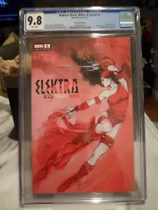 Elektra: Black, White & Blood #1 CGC 9.8 Marvel 2022 Sabine Rich Variant Cover - Foto 1 di 5