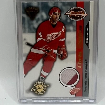 2000-01 Pacific Titanium Draft Day Patches Chris Chelios #36 /112 - Image 1 of 2