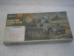MAQUETTE HALF TRACK 8ton GERMAN QUADRUPLE 20mm AA MINI BOX HASEGAWA - 1/72 - Photo 1/2