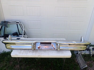 1958 Pontiac Rear Bumper Original Nice Dent Free Bonneville Star Chief Beautiful - Image 1 of 4