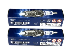 Lot of 2 Genuine Bosch FR7HC+ Spark Plugs 79004 Nickel Copper Core - Picture 1 of 7