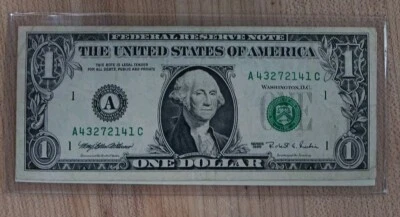 MATCHING fancy WEB NOTE and Regular 43272141 Serial Number. 1995 And 2006 - Image 1 of 2