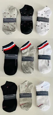 3 pares MEZCLA DE COLORES Tommy Hilfiger Algodón Delgado Corte Bajo Calcetines Hombres6-10/Mujeres 8-12 Foto 1 de 4