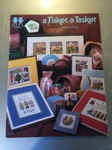 A Tisket A Tasket Flowers Garden Christmas Designs Cross Stitch Pattern - Picture 1 of 2