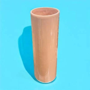 Vintage Oval Vase - Pastel Pink Ceramic - 1980s Chic Home Decor - Imagen 1 de 7