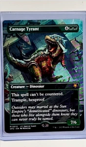 2023 MTG Magic the Gathering Special Guests LCI Borderless #10 Carnage Tyrant - Picture 1 of 2