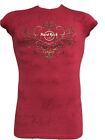 Hard Rock Cafe Couture London Women's T-shirt Small Maroon