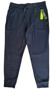 Etonic Men's Brushed Knit Jogger Drawstrings Pants w/ Pockets Size XL Black - Picture 1 of 6