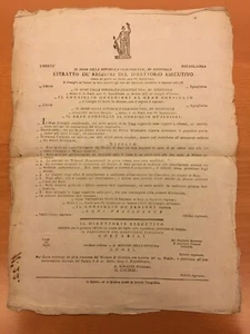 Decreto della Repubblica Cisalpina - Picture 1 of 1