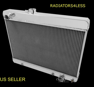 冠军 4 ROW 铝制收音机 64 65 PONTIAC TEMPEST LEMANS GTO V8 发动机 — 第 1/2 张图片