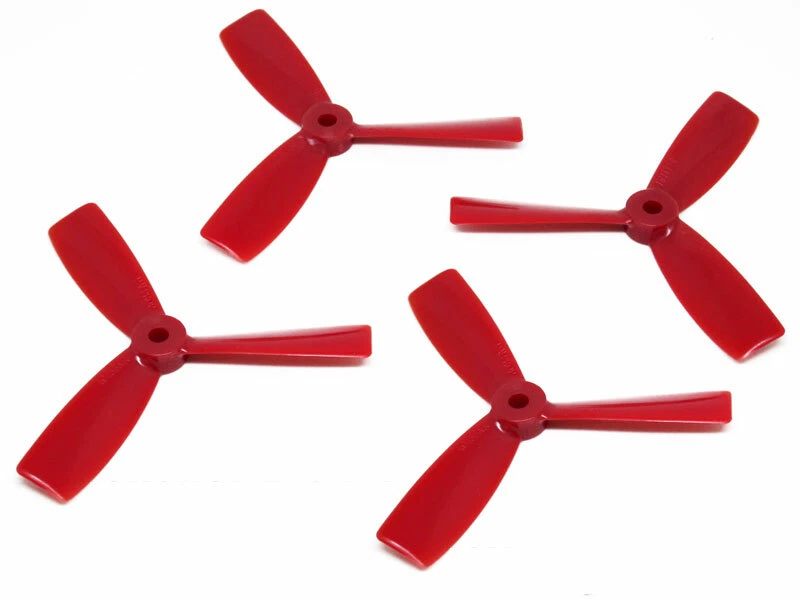 DALPROP T4045BN Tri Blade Bullnose Red Propeller [4pcs] : FPV Drone - Image 1 of 1