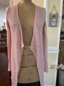 VOLCOM Women’s Lightweight Knit Open Cardigan Pink Size Small - Picture 1 of 7