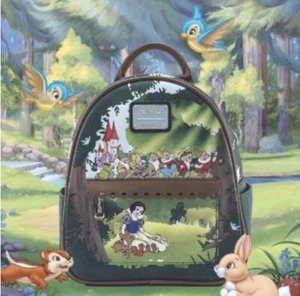 Disney Loungefly Snow White and the Seven Dwarfs Dopey Mini Backpack NEW - Picture 1 of 9