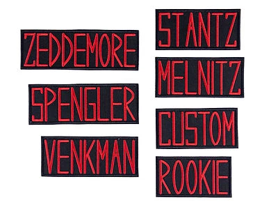 Ghostbusters Name Tags Badges GB1 Uniform Embroidered Iron On Patch Iron on Appl - Image 1 of 2
