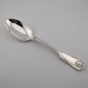 Tiffany Shell & Thread Sterling Silver Serving Spoon - 8 5/8" - No Monogram - Picture 1 of 3