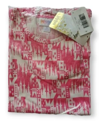 Lularoe Disney Gracie Talla 10 Niños Irma Rosa Princesa Castillos Nuevo UNICORNIO! Foto 1 de 4