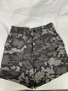 NWT American Fishing Company Boys Shorts , Size 28, Camo Green, Inseam 6,Pockets - Picture 1 of 14