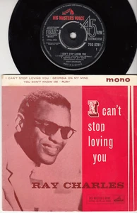 RAY CHARLES *I CAN'T STOP LOVING YOU* 1963 UK HMV EP SOUL-JAZZ - Picture 1 of 2