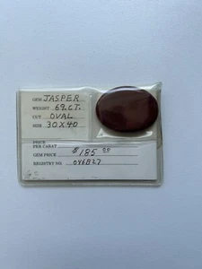 Jasper 69. ct. Oval 30x40 - Cut Gemstone - Picture 1 of 2