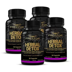 Milk Thistle Liver Health Cleanse Natural Kidney Detox & Repair FREZZOR 4 Pack! - Picture 1 of 9