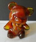 BOYD GLASS FUZZY THE BEAR COUNTRY RED, 3" H FIGURINE B IN DIAMOND 3 LINE ?