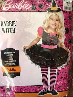 Fantasia Barbie bruxa criança 3-4 - Imagem 1 de 4