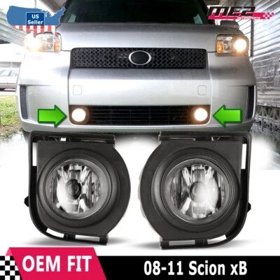 Luces antiniebla para Scion xB 2008 2009 2010 lente transparente de repuesto de parachoques de fábrica Foto 1 de 4