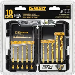DEWALT DD5160 Schlagfertiges 10-teiliges Titan-Bohrer-Set - Bild 1 von 1