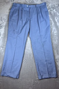 Lauren Ralph Lauren Hose Herren 38x29 Blau Plissee Bündchen Bein Anwalt Preppy Freizeit - Bild 1 von 9
