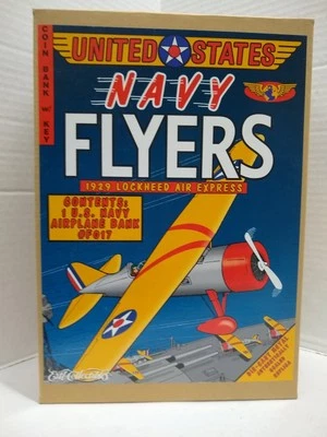 Ertl #F017 United States Navy Flyers 1929 Lockheed Air Express Coin Bank Diecast - Image 1 of 4