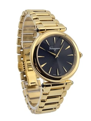 Reloj para mujer Salvatore Ferragamo Idillio SFYP00620 esfera negra tono dorado Foto 1 de 4