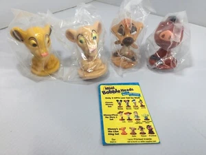 Limited Disney The Lion King Kellogg's 2003 Mini Bobble Heads Complete Set of 4 - Picture 1 of 6