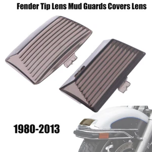 Cubierta de lente ahumada ligera con puntas de guardabarros para Harley Touring Electra Glide FLHT Dyna - Imagen 1 de 9