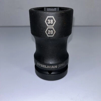 STEELMAN 1 in Drive 38mm 6 pt x 20mm Impact Wheel Socket 79323