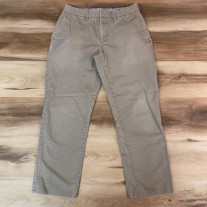J Crew Herrenhose 31 x 27 khaki urban schmale Passform Chino Baumwolle flache Vorderseite - Bild 1 von 12