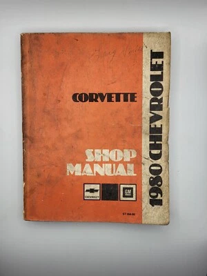 Chevrolet Corvette 1980 libro manual de reparación original de taller Foto 1 de 4
