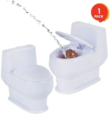 TOY NETWORK Squirt Toilet - Water Squirting Poop Classic Prank Novelty Gag Toy