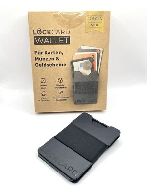 LOCKCARD Wallet Mini Geldbörse Slim für Karten Münzen Scheine Ultrakompakt - Bild 1 von 4