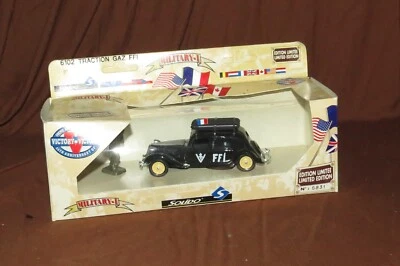SOLIDO MILITARY #6102 CITROEN TRACTION FRANCE FRENCH GAZ FFI, 1:50, NEW IN BOX - Image 1 of 4