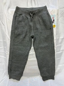Cat & Jack Girls' Cozy Waffle Jogger Pants - Gray - Picture 1 of 2