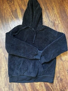 Aero Med Furry Sherpa Hoodie Black - Picture 1 of 2